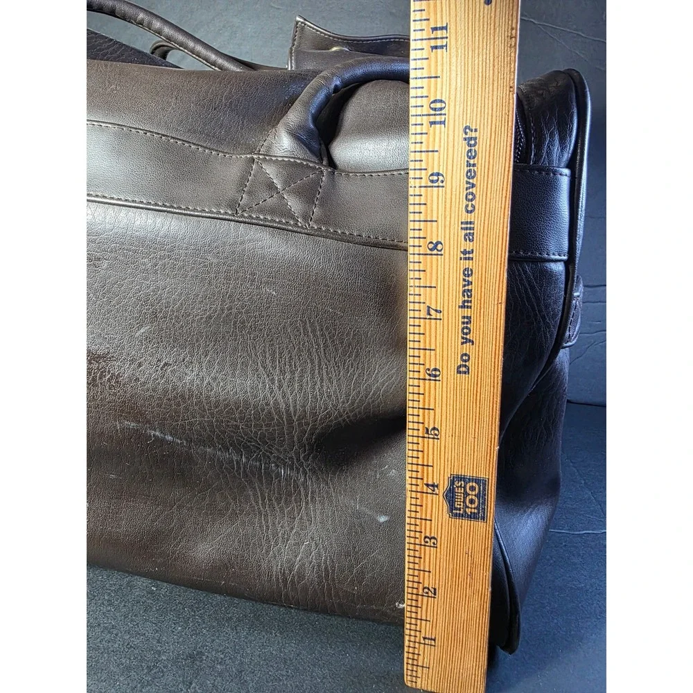Lagerfeld brown faux